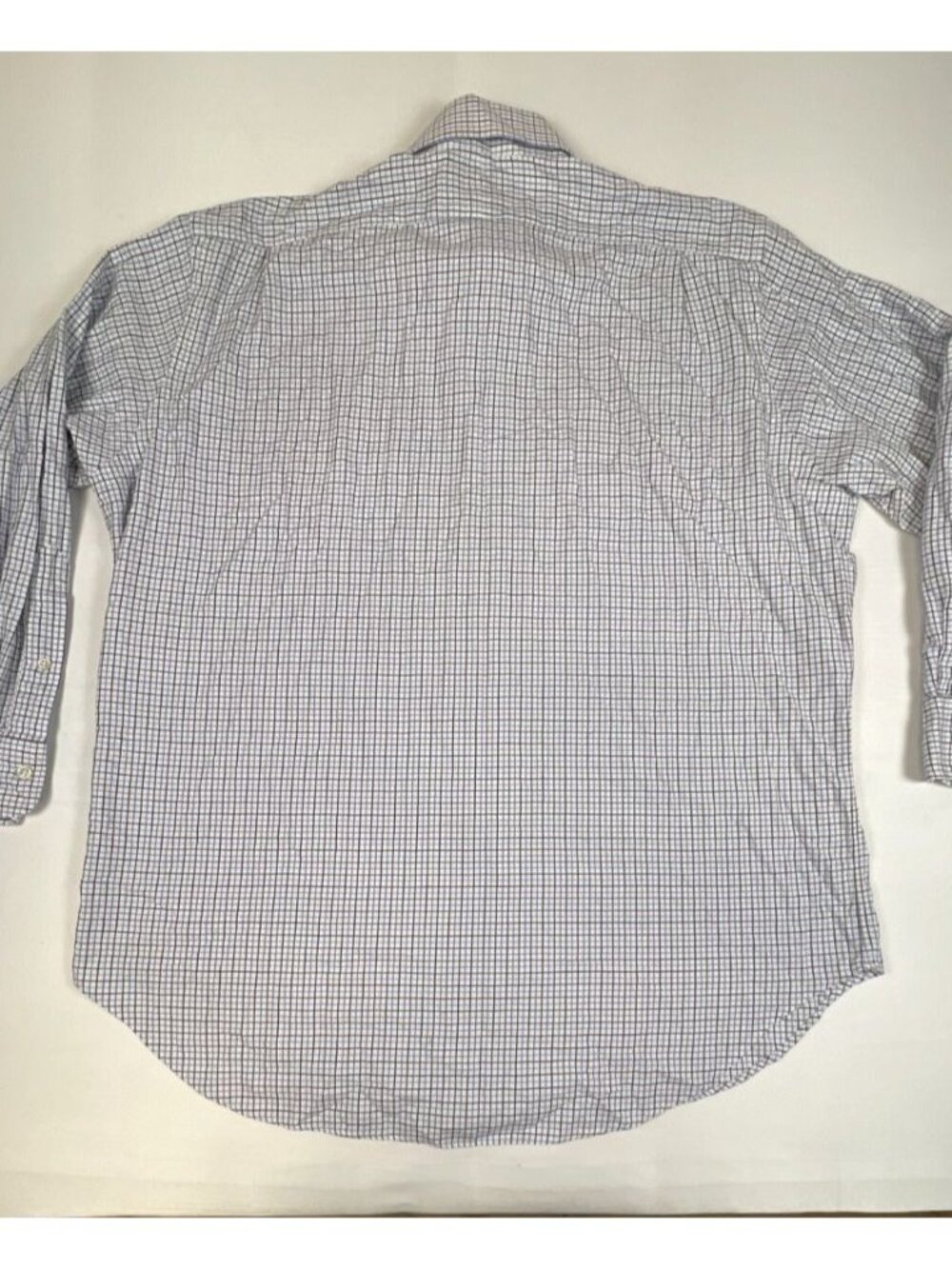 Polo Ralph Lauren Men 17 32/33 Blue White Plaid Regent Classic Fit Dress Shirt - Picture 2 of 9